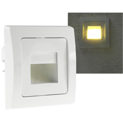 LED-Einbauleuchte DELPHI "COB" weiß, 80x80mm, 3000k, warmweiß, 110Lumen