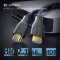 sonero Premium Zertifiziertes 8K Ultra High Speed HDMI Kabel mit Ethernet, Nylongeflecht, vergoldete Anschlüsse (8K UltraHD, 4K 3D mit 50Hz/60Hz, 48Gbps Full Bandwith, Dynamic HDR), 5,00m