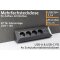 4-fach Steckdosenblock, USB-A+C, anthraz 250V~/ 16A, Aufbaumontage, USB 3,1A, PD