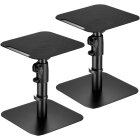 mywall Tischhalterung HS31L Universelle Lautsprecher Tischhalterung, Neigbar +/-15° mit Einer Belastung bis zu 15 kg, schwarz, 2 Ständer für Lautsprecherboxen