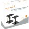 mywall Tischhalterung HS31L Universelle Lautsprecher Tischhalterung, Neigbar +/-15° mit Einer Belastung bis zu 15 kg, schwarz, 2 Ständer für Lautsprecherboxen