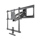 myWall HP55L TV-Wandhalter für Flachbildschirme 42“ - 65“ (107 - 165 cm) Tragkraft bis 25 kg, integrierte Gasdruckfeder, inkl. Halterung für Soundbar