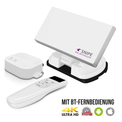 Selfsat Snipe Platinum - Twin - Mit BT Fernbedienung und iOS / Android Steuerung, B-Ware wie NEU