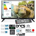 EasyFind Travel LED TV 19 Zoll Camping (48cm, Triple Tuner S2/T2/C Tuner, Grade A Panel, HDMI, USB, PVR Ready, 10-30 Volt, VESA, EasyFind, SRC und Hotel-Modus, CI+ für Pay TV), B-Ware wie NEU