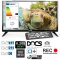 EasyFind Travel LED TV 19 Zoll Camping (48cm, Triple Tuner S2/T2/C Tuner, Grade A Panel, HDMI, USB, PVR Ready, 10-30 Volt, VESA, EasyFind, SRC und Hotel-Modus, CI+ für Pay TV), B-Ware wie NEU