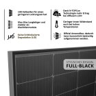 BALKONKRAFTWERK 800W / 880Wp Mini PV-Anlage - FULL BLACK, Anschlusskabel