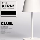 ROLF KERN LED Tischlampe | CLUB 25cm | Aufladbarer Akku...