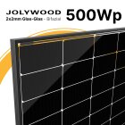 Jolywood JW-HD120N R3-500-FB PV Modul Solarmodul Glas-Glas Photovoltaik bifazial, schwarz