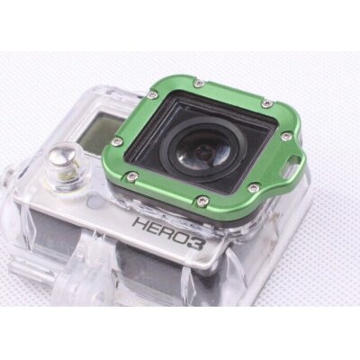 CamOn GoPro Hero3 Aluminium Ring mit Gehäusehalterung (grün)