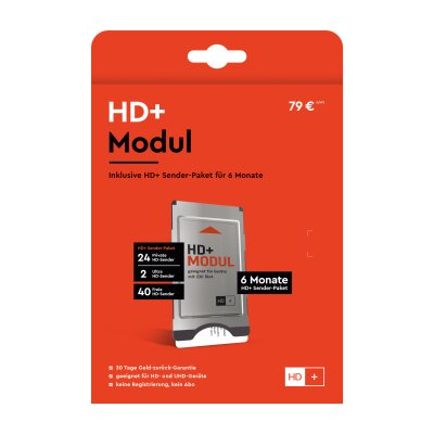 HD Plus CI+ Modul inkl. HD+ Sender-Paket für 6 Monate...