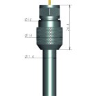 conecto® easyfit F-Stecker für Satanschluss Satkabel Koaxkabel mit Durchmesser 7,2mm bis 7,4mm 8 Stück