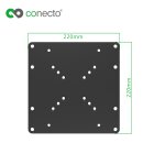 conecto® - Universeller VESA Adapter für TV & Monitor Wandhalterungen (VESA 50x50 bis 200x200) schwarz, B-Ware wie NEU