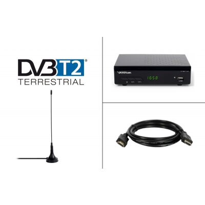 Vantage VT-92 DVB-T/T2 Reciever, empfang HD aller und freien SD DVB-T
